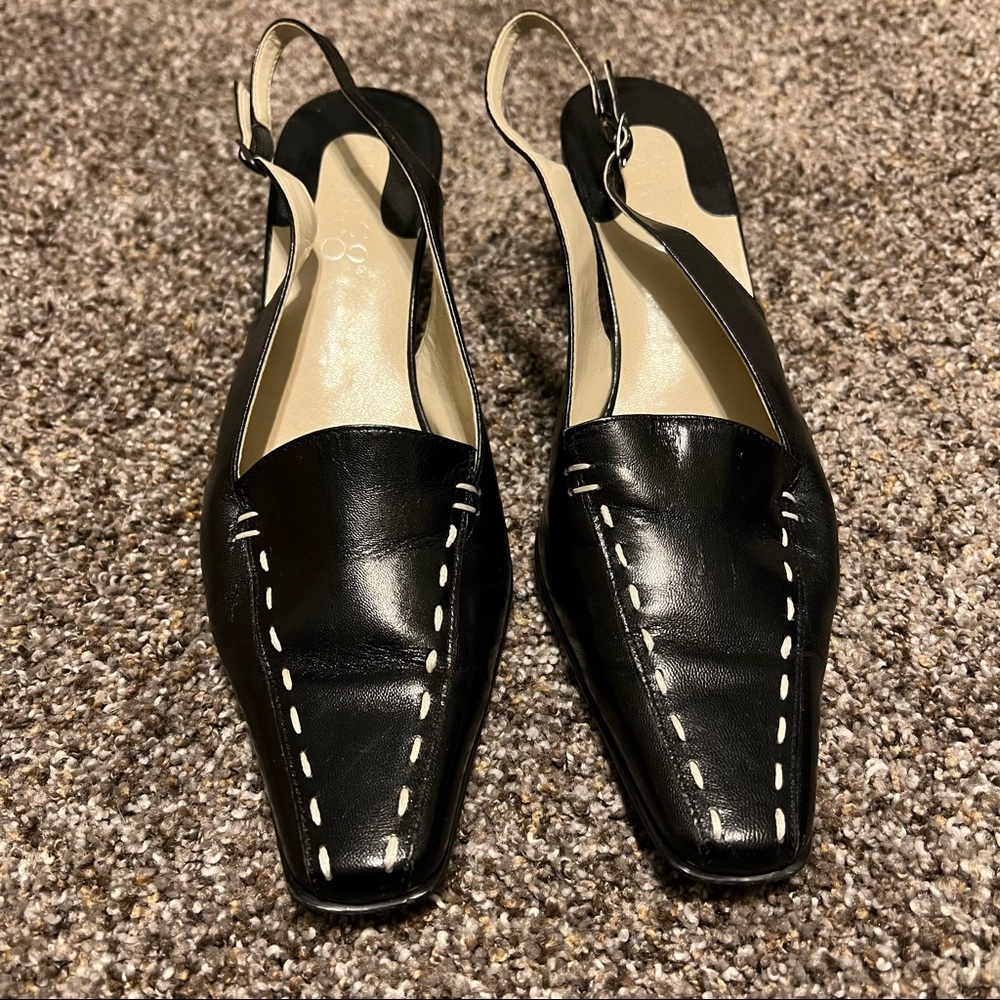Franco Sarto Closed Toe Black Heel